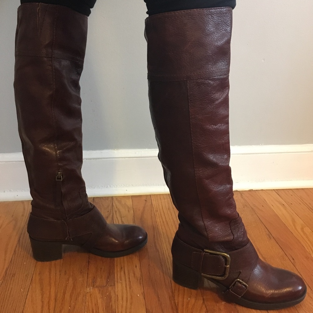 Clark’s knee high brown boots